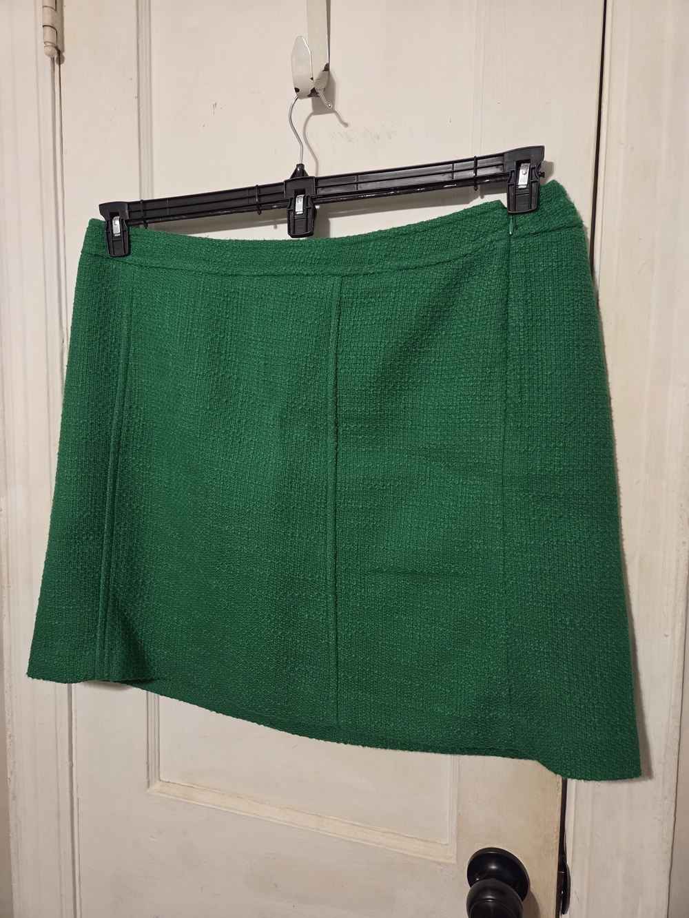 Talbots Emerald Green Tweed Mini Skirt